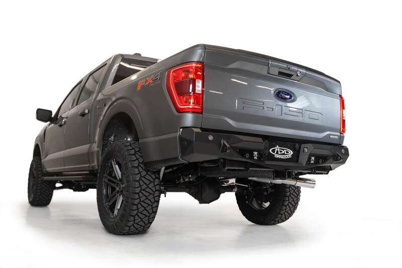Ford F-150 Bumper - Rear - Addictive Desert Designs - Stealth Fighter - Hammer Black - `24-`27